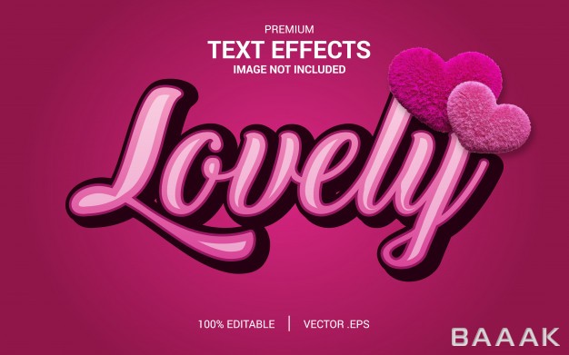 افکت-متن-زیبا-و-جذاب-Set-elegant-pink-purple-abstract-lovely-text-style-editable-font-effect_461635570
