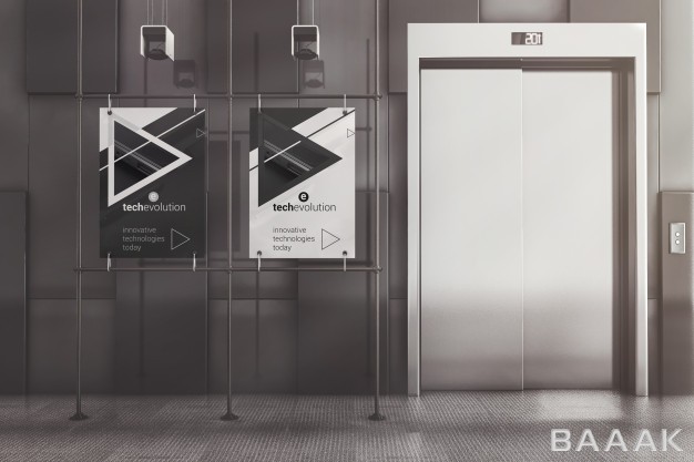 موکاپ-پوستر-تبلیغاتی-در-کنار-آسانسور_767014489