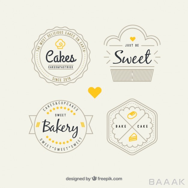 لوگو-مدرن-و-جذاب-Retro-bakery-logos-pack_290044340