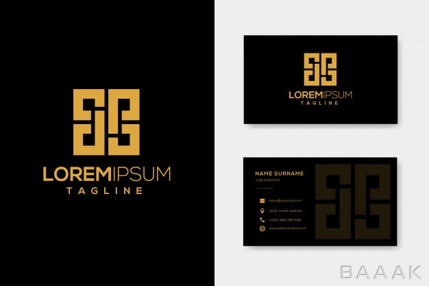 کارت-ویزیت-زیبا-Letter-dp-luxury-logo-template-with-business-card_345498401