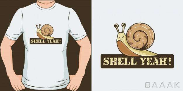 طرح-تیشرت-فوق-العاده-Shell-yeah-unique-trendy-t-shirt-design_941121101