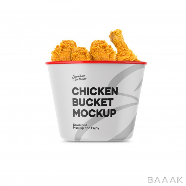 موکاپ-خاص-و-خلاقانه-Chicken-bucket-mockup_289843539