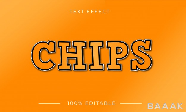افکت-متن-خاص-Chips-text-effect-with-gradient-color_483660300