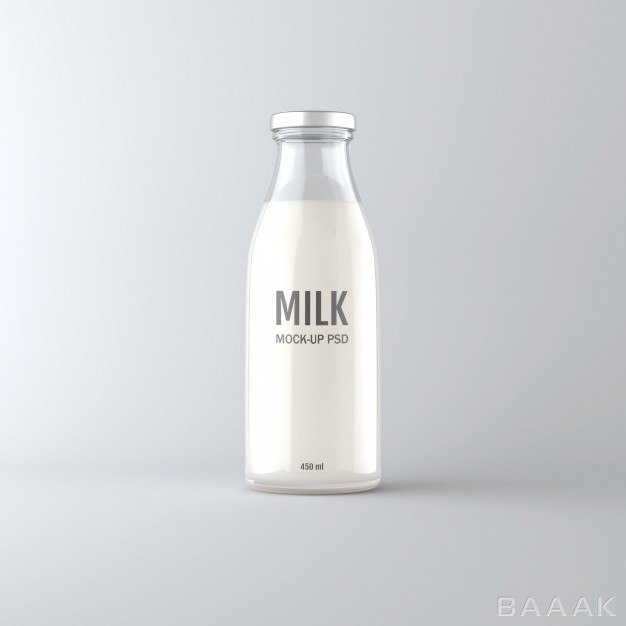 موکاپ-مدرن-و-خلاقانه-Milk-bottle-mock-up_629321540