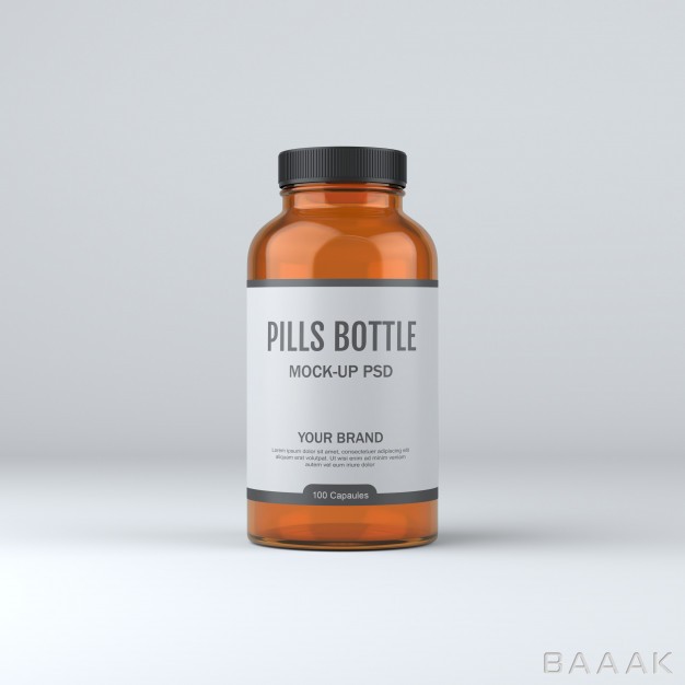 موکاپ-جذاب-Pill-bottle-medicine-mockup_943679212