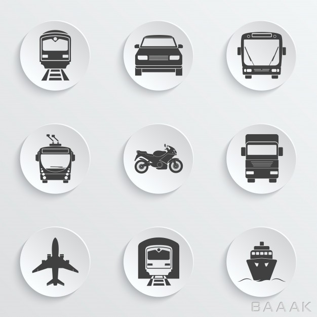 آیکون-خاص-و-خلاقانه-Simple-transport-icons-set_340802844