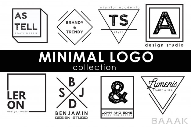 لوگو-خاص-و-خلاقانه-Minimal-logo-template-collection_146829408