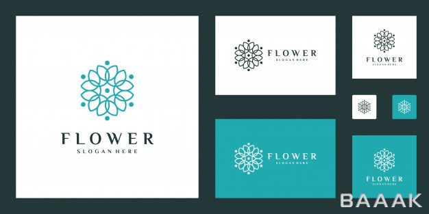 لوگو-خاص-و-خلاقانه-Minimalist-elegant-flower-logo-template-with-line-art-style_293143775