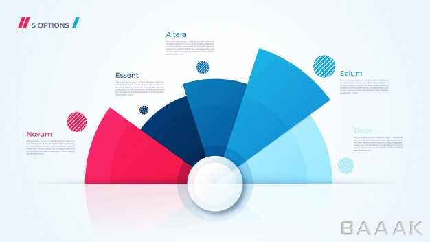 اینفوگرافیک-خاص-و-خلاقانه-Circle-chart-modern-template-creating-infographics-presentations-reports-visualizations