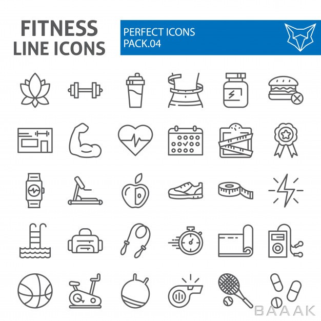 آیکون-مدرن-و-جذاب-Fitness-line-icon-set-sport-collection_649654166