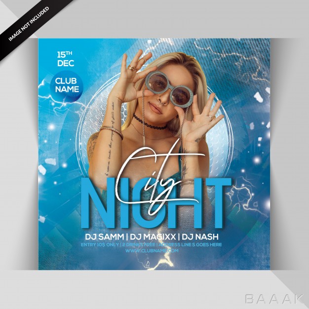 تراکت-خاص-City-night-party-flyer_174437359