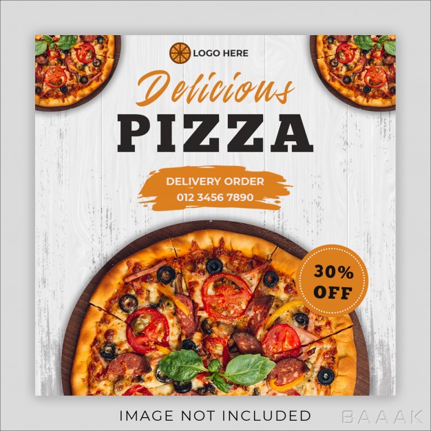 شبکه-اجتماعی-خلاقانه-Pizza-food-menu-promotion-social-media-instagram-post-banner-template_438062302