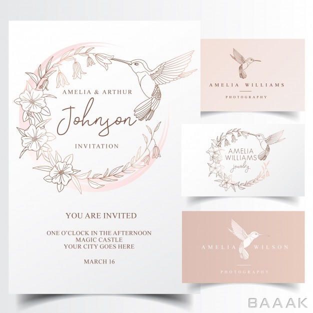 لوگو-جذاب-و-مدرن-Elegant-hummingbird-logo-design-invitation-card_858747516