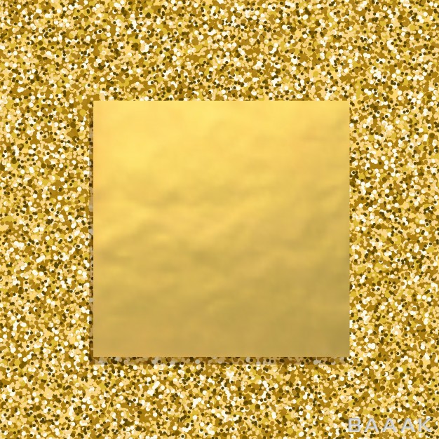 پس-زمینه-مدرن-و-خلاقانه-Glitter-golden-background-with-square-gold-banner-sparkling-dust-texture_302068595