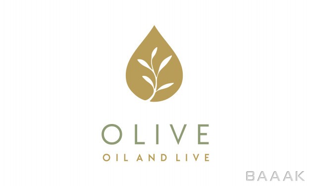 لوگو-خاص-Olive-oil-droplet-flower-logo-design_562598617