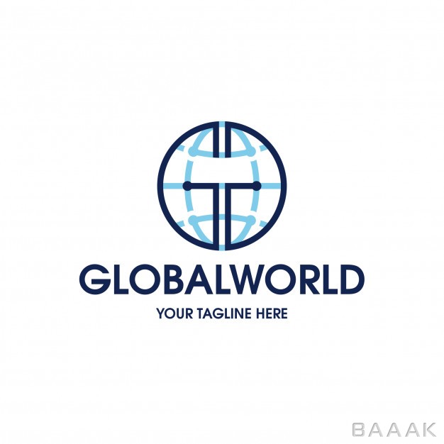 لوگو-مدرن-Global-world-logo-template_650005715