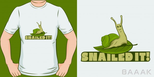 طرح-تیشرت-مدرن-Snailed-it-unique-trendy-t-shirt-design_748665680