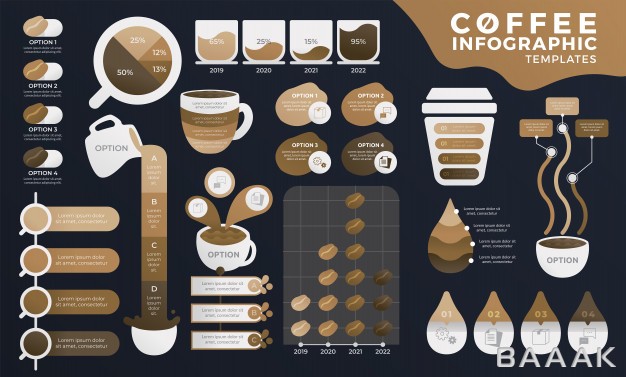 اینفوگرافیک-خاص-Coffee-infographic-templates-bundle_734744874