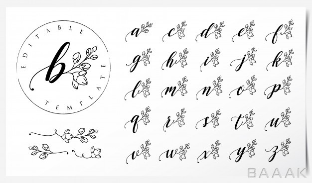 لوگو-مدرن-Logo-design-with-orchid-flower-elements_385224204
