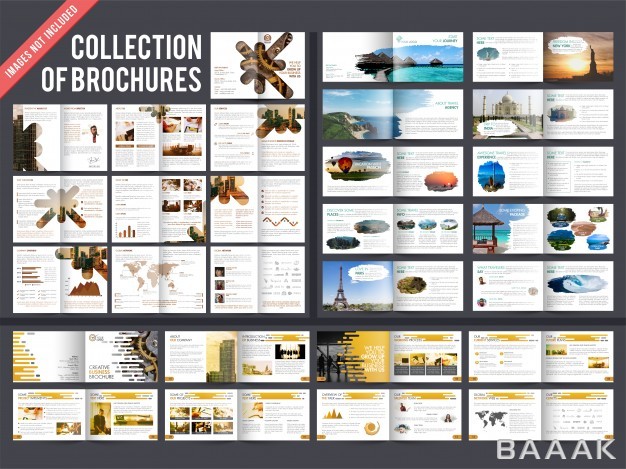 بروشور-خلاقانه-Collection-3-multiple-pages-brochures-with-cover-page-design_596790768