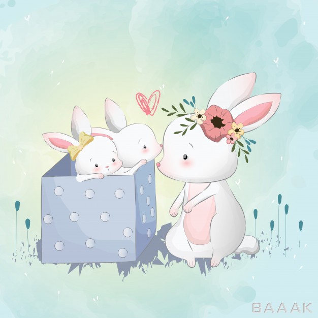 مادر-و-بچه-خرگوش-ها_796962381