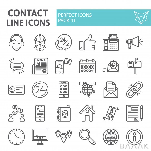 آیکون-خاص-Contact-line-icon-set-communication-collection_404228391