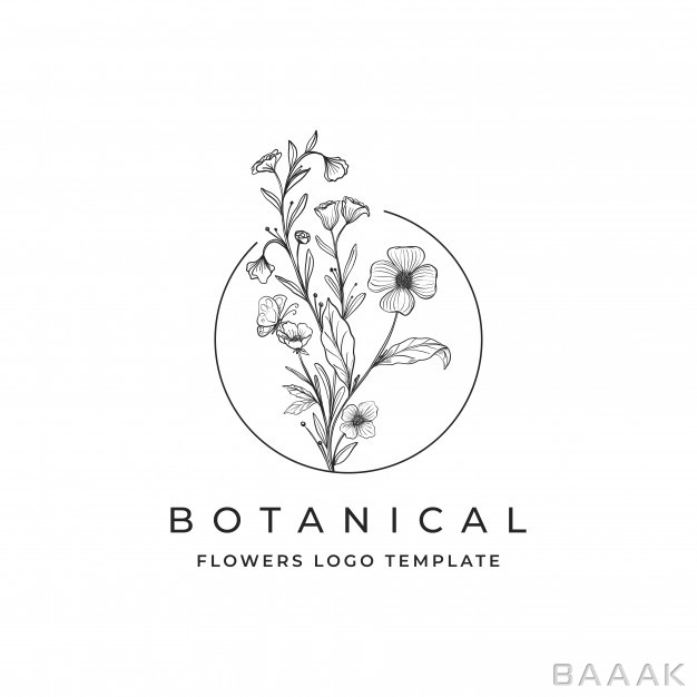 لوگو-فوق-العاده-Botanical-flowers-logo_571918665