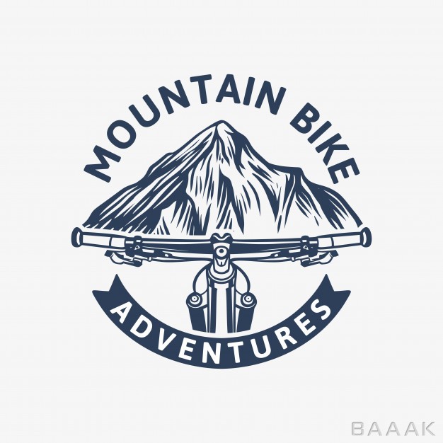 لوگو-مدرن-و-خلاقانه-Mountain-bike-adventures-vintage-logo-template-with-handlebar-mountain_994979725