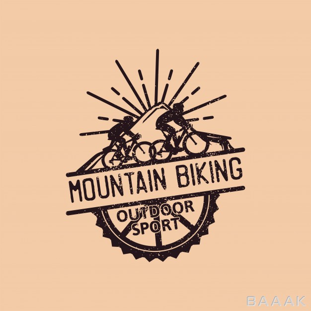 لوگو-خاص-و-مدرن-Mountain-biking-outdoor-sport-vintage-logo-template_298991560