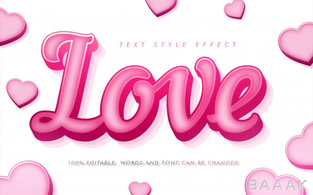 افکت-متن-مدرن-Love-curly-text-style-effect-valentines-day_250922328