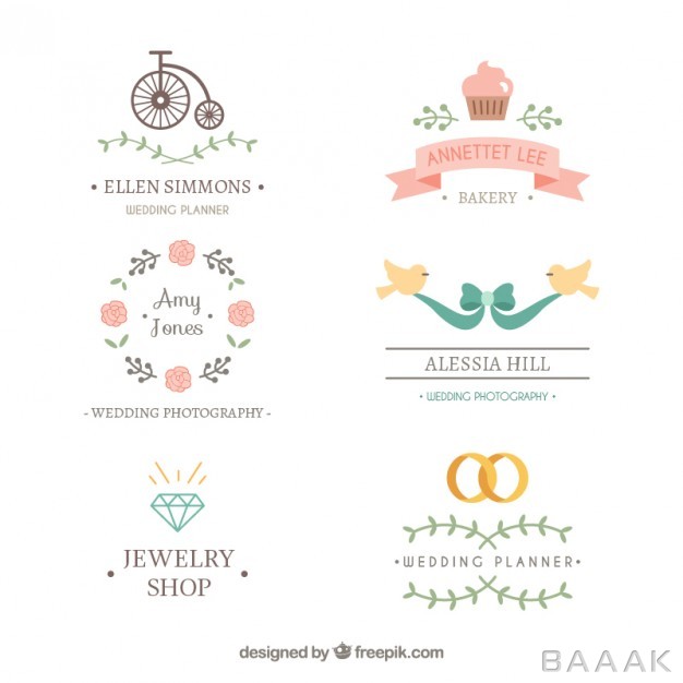 لوگو-مدرن-و-جذاب-Lovely-wedding-logos_645735798