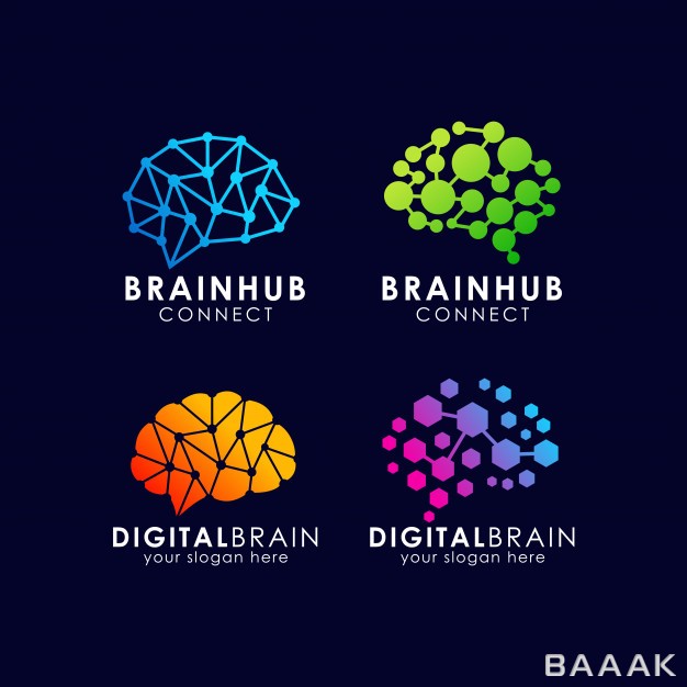 لوگو-فوق-العاده-Brain-connection-logo-design-digital-brain-logo-template_444536081