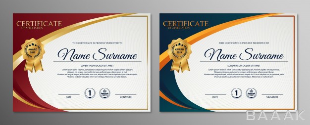قالب-سرتیفیکیت-زیبا-و-جذاب-Creative-certificate-appreciation-award-template_823006974