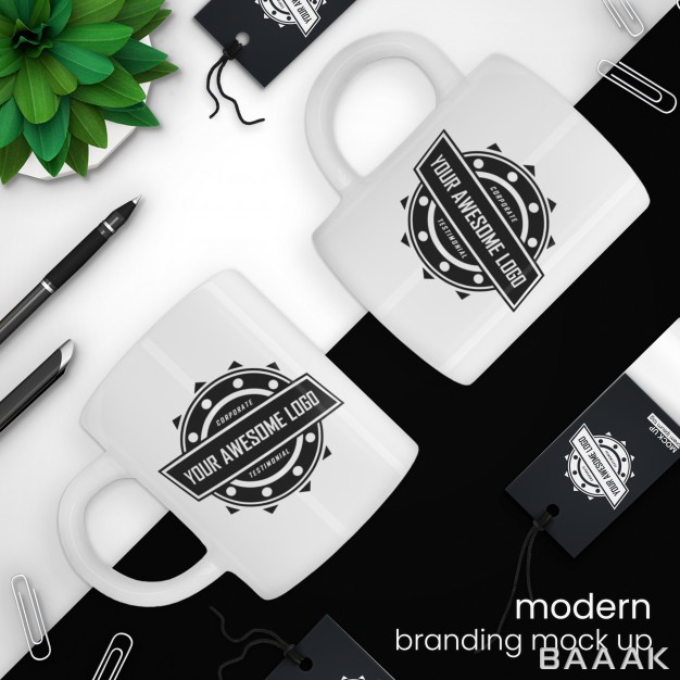 موکاپ-مدرن-و-جذاب-Creative-modern-coffee-cup-sales-tag-mockup_932703077