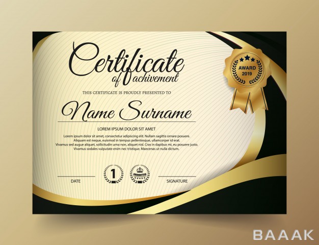 قالب-سرتیفیکیت-مدرن-و-جذاب-Premium-golden-black-certificate-template-design_314898789
