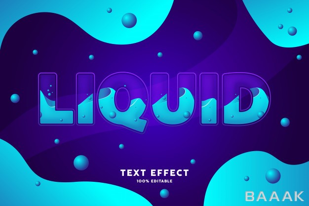 افکت-متن-جذاب-Fresh-blue-purple-liquid-style-text-effect_788621647