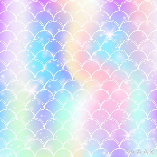 پس-زمینه-زیبا-و-خاص-Princess-mermaid-background-with-kawaii-rainbow-scales-pattern_646155416