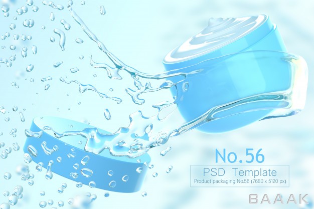 پس-زمینه-خلاقانه-Product-water-splash-background-template-3d-render_586296314