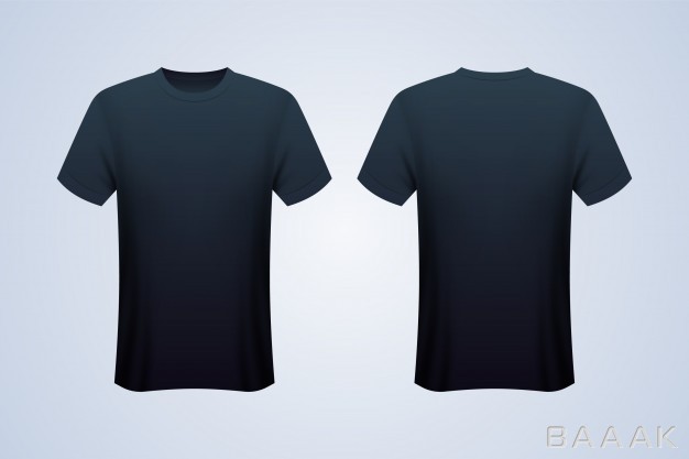 موکاپ-مدرن-و-خلاقانه-Front-back-black-t-shirt-mockup_134936994