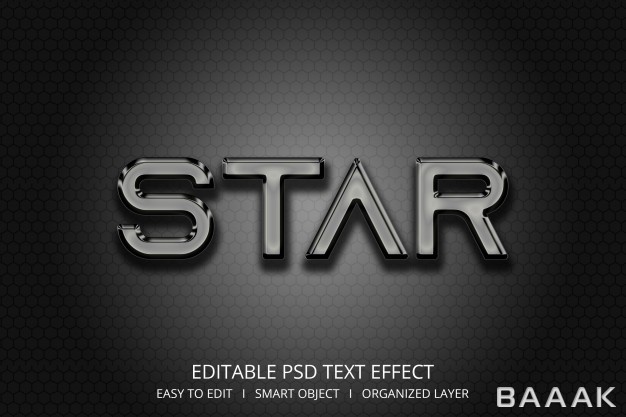 افکت-متن-خاص-Star-3d-text-effect_562270373