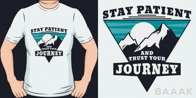 موکاپ-خاص-و-مدرن-Stay-patient-trust-your-journey-unique-trendy-t-shirt-design-mockup_939961075