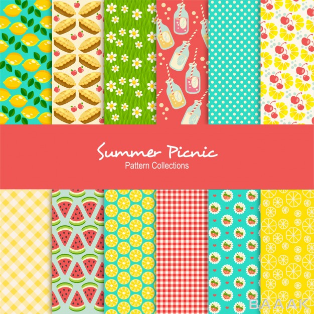 پترن-زیبا-و-خاص-Summer-picnic-patterns-set_610867284