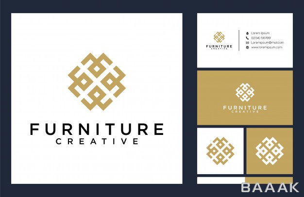 کارت-ویزیت-جذاب-و-مدرن-Furniture-logo-business-card-template_386329377