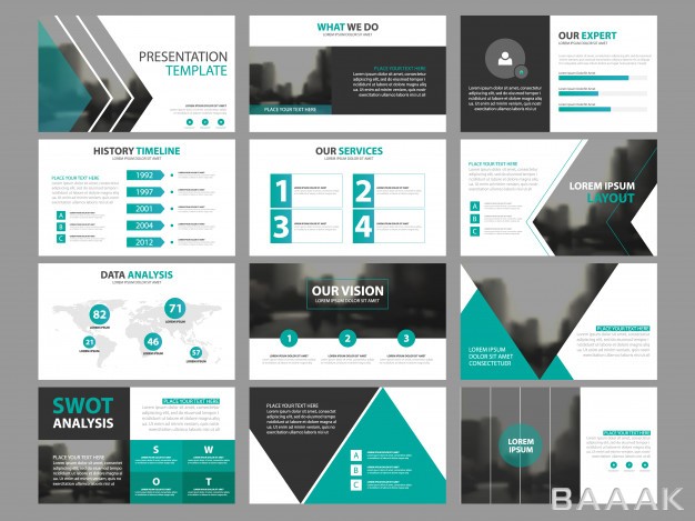 اینفوگرافیک-فوق-العاده-Business-presentation-infographic-elements-template-set-annual-report-corporate-horizontal-brochure-design-template_900713976