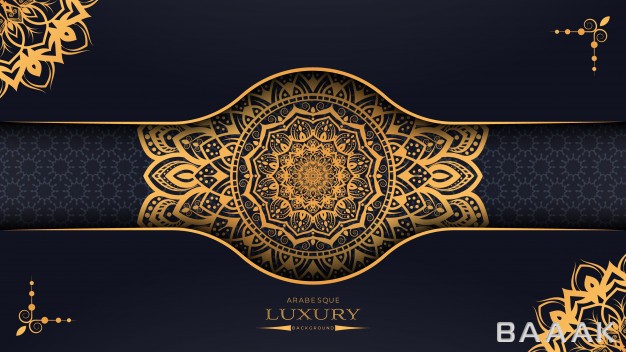 پس-زمینه-جذاب-Luxury-mandala-background-with-golden-arabesque-pattern-arabic-islamic-east-style_466026220