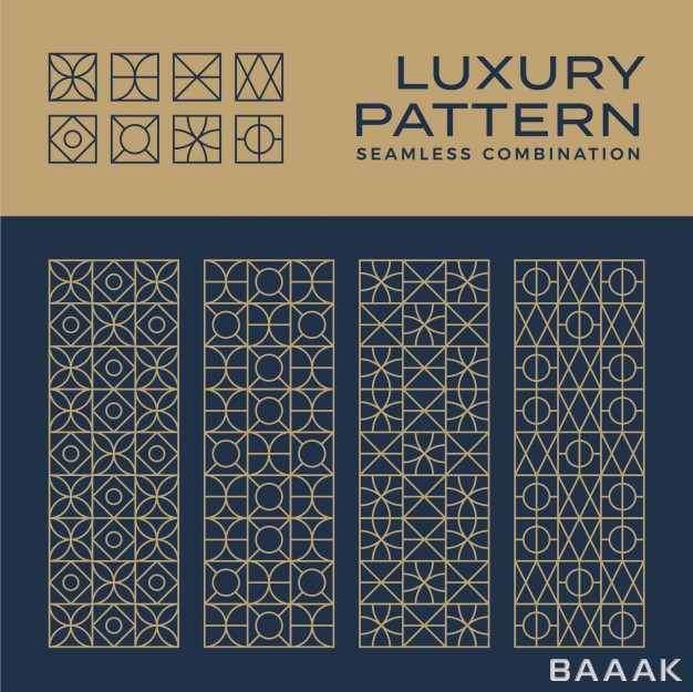 پترن-زیبا-Luxury-seamless-pattern-ornament-set_823867542