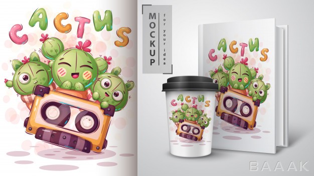 پوستر-خاص-و-خلاقانه-Sweet-cactus-poster-merchandising_842353321