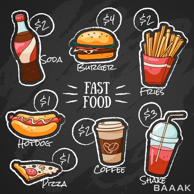 منو-مدرن-و-جذاب-Chalk-drawing-fast-food-menu-restaurant-with-prices_444743857