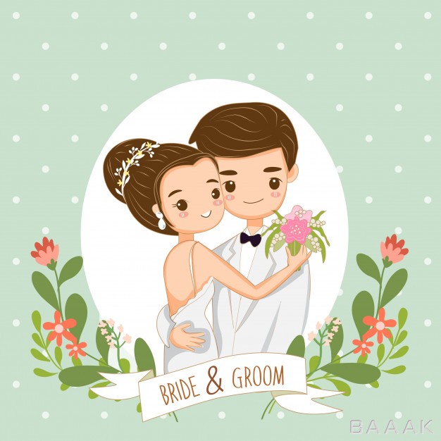 کارت-دعوت-زیبا-و-خاص-Cute-couple-wedding-invitations-card_494877414