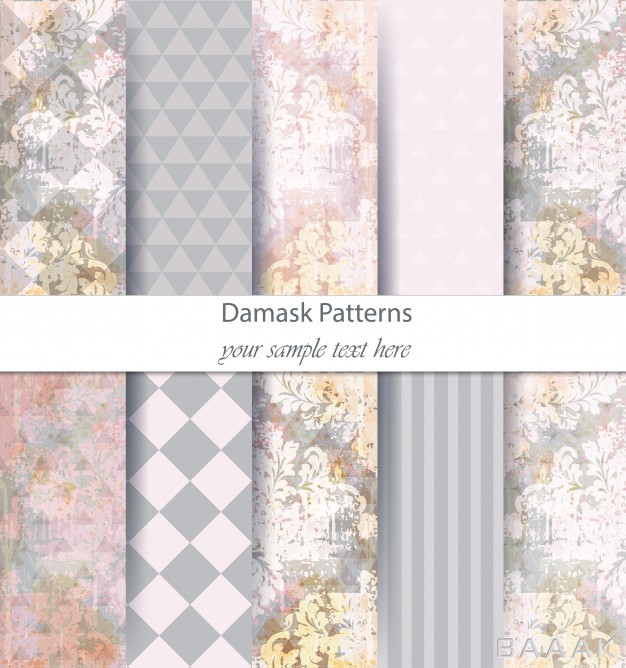 پترن-جذاب-و-مدرن-Damask-patterns-set-collection_685236775